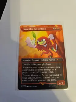 Knuckles the Echidna MTG Sonic the Hedgehog SLD Nm/M - Image 1