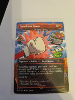 Knuckles's Gloves MTG Sonic the Hedgehog SLD Nm/M - Image 1