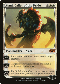Ajani, Caller of the Pride #1 (MP) Magic 2013 M13 Magic MTG - Image 1