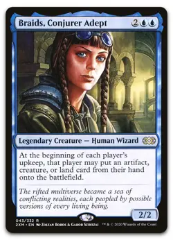 Braids, Conjurer Adept #43 (LP) Double Masters 2XM Magic MTG - Image 1