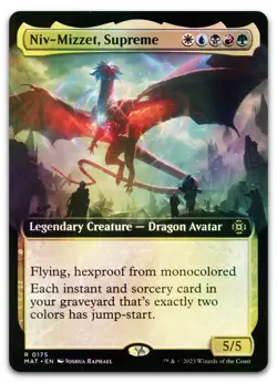 Niv-Mizzet, Supreme (Extended Art) #175 (Foil) NM March of the Machine Magic MTG - Image 1