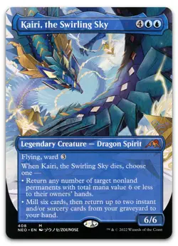 Kairi, the Swirling Sky (Borderless) #408 NM Kamigawa Neon Dynasty NEO Magic MTG - Image 1