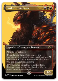 Imskir Iron-Eater (Borderless) #374 (NM) Modern Horizons 3 MH3 Magic MTG - Image 1
