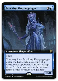 Mocking Doppelganger (Extended Art) #617 (NM) Baldur's Gate CLB Magic MTG - Image 1