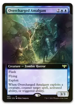 Overcharged Amalgam (Extended Art) #363 (Foil) (NM) Crimson Vow VOW Magic MTG - Image 1