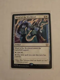 WAND OF THE WORLDSOUL mtg NM-M Commander March of The Machine 1 Rare - Image 1