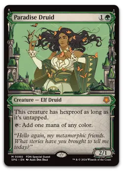 Paradise Druid (Showcase) #80 (NM) Special Guests SPG Magic MTG - Image 1