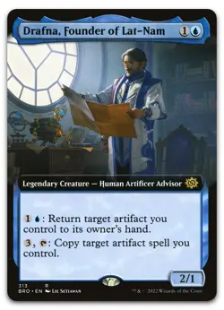 Drafna, Founder of Lat-Nam (Extended Art) #313 (NM) Brothers' War BRO Magic MTG - Image 1