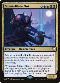 Silent-Blade Oni #191 (MP) Commander 2018 C18 Magic MTG - Image 1
