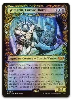 Grimgrin, Corpse-Born #41 (Foil) (NM) March of the Machine MUL Magic MTG - Image 1