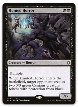 Hunted Horror #758 (NM) Baldur's Gate CLB Magic MTG - Image 1