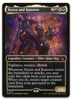Kroxa and Kunoros (Showcase) #312 (NM) March of the Machine MOM Magic MTG - Image 1