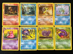 Pokemon 1999 Fossil #31-#62 All Common, Uncommon & Trainers - USED 32 Card Set - Image 3