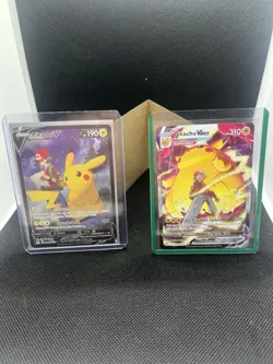 Pokemon TCG Pikachu v TG16/TG30 & Pikachu Vmax TG17/TG30 Bundle Lost Origin NM - Image 1