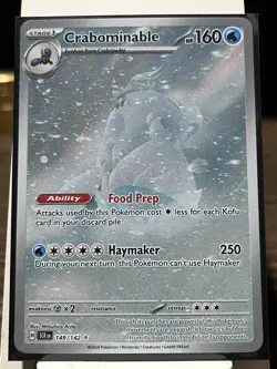 Crabominable 149/142 (Illustation Rare) Stellar Crown Near Mint Pokemon TCG - Image 1