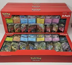Pokemon Prismatic Evolutions 8 Mini-Tins with Promo Cards Costco 2-Pack sealed - Image 1