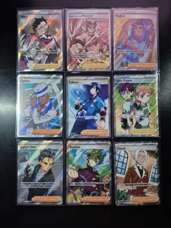 Lot of 9 Full Art Trainers NM Condition Pokemon TCG - Image 1