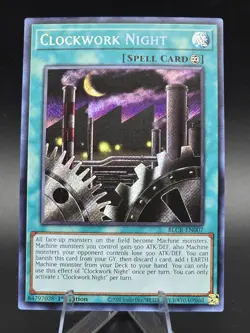 Yugioh Clockwork Night BLCR-EN007 Secret Rare 1st Edition Near Mint - Image 1