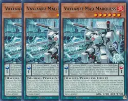 Yugioh - Vaylantz Mad Marquess x 3 - 1st Edition Rare LP - Plus Free Holo Card - Image 1