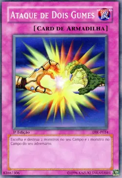 YuGiOh! "Ataque De Dois Gumes" #DIK-P034 | Common 1st Ed | YuGiOh!Lightly Played - Image 1