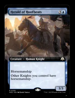 Herald of Hoofbeats (Extended Art) 109 R Commander: March of the Machine - Image 1