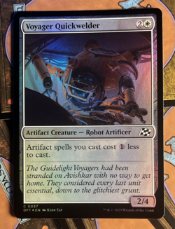 x1 Voyager Quickwelder DFT Aetherdrift MTG 37 FOIL COMMON M/NM 1x - Image 1