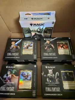 FINAL FANTASY Sealed Commander Deck (ALL 4 Decks) Plus STARTER KIT Magic MTG - Image 1