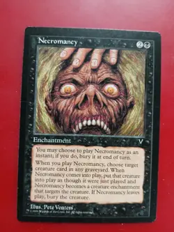 Necromancy MTG Magic the Gathering 1996 Visions - Image 1