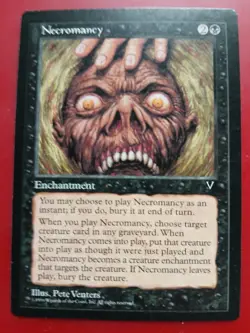 Necromancy MTG Magic the Gathering 1996 Visions - Image 2