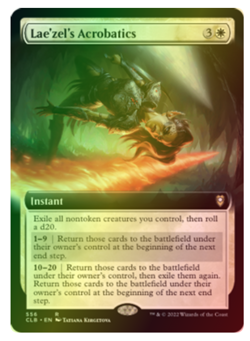 Lae'zel's Acrobatics - Extended Art - FOIL NM MTG Battle for Baldur's Gate 556 - Image 1