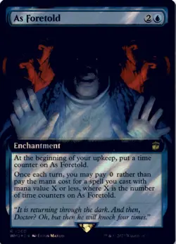 MTG As Foretold (Surge Foil) Foil NM Doctor Who Magic 805 - Image 1