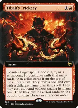 Tibalt's Trickery - Extended Art - NM MTG KHM - Kaldheim​ 360 Rare - Image 1
