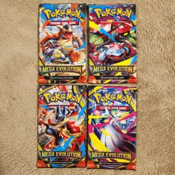 NEW Mega Evolution Pokemon Booster Pack Art Set - Lot of 4 Sealed Packs - Image 1