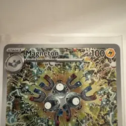 Pokemon Magneton Black Star Rare Promo Holo HP 100 Scarlet & Violet 159 - Image 4