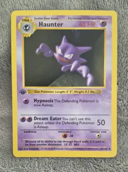 Pokemon Vintage Base Set 1st Edition Uncommon: Haunter 29/102 - Image 2