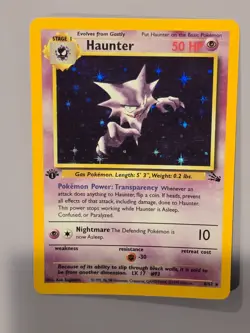 1st Edition💚 Pokemon HAUNTER Fossil* 6/62 * Holo LP++/ NMUUU * NICE!! - Image 1