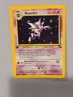 1st Edition💚 Pokemon HAUNTER Fossil* 6/62 * Holo LP++/ NMUUU * NICE!! - Image 3