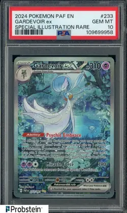 2024 Pokemon PAF EN Special Illustration Rare #233 Gardevoir Ex PSA 10 GEM MINT - Image 1