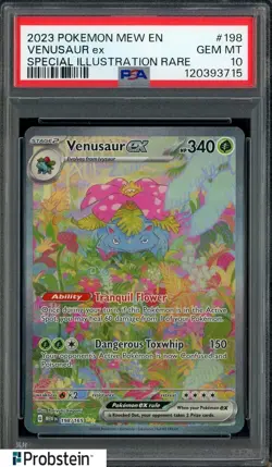 2023 Pokemon Mew EN #198 Venusaur Ex Special Illustration Rare PSA 10 GEM MINT - Image 1