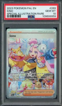 2023 Pokemon PAL EN Special Illustration Rare #269 Iono PSA 10 GEM MINT - Image 1