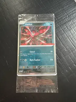 Sealed Yveltal 088/132 Reverse Holo Mega Evolution Pokemon GAMESTOP PROMO - Image 1