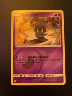 Pokemon TCG Marshadow 103/236 Reverse Holo Rare Cosmic Eclipse 2019 - Image 1