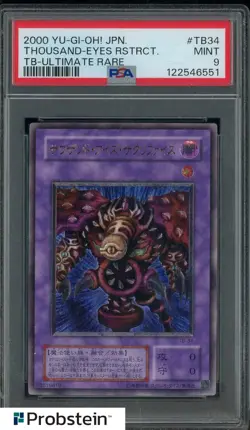 2000 Yu-Gi-Oh! Ultimate Rare Thousand Eyes Rstrct PSA 9 MINT - Image 1