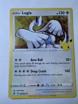 Holo Rare Lugia 022/025 Celebrations 25th Anniversary Pokemon Card NM-MT! - Image 1