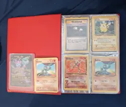 RARE Original Red Collector's Game Pokemon Protector Book With Cards - Image 3