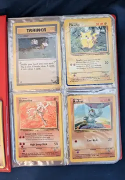 RARE Original Red Collector's Game Pokemon Protector Book With Cards - Image 5