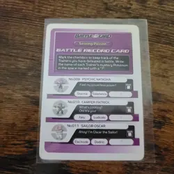 Pokemon Battle E-Reader Seizing Poison Battle Record Card - Image 1