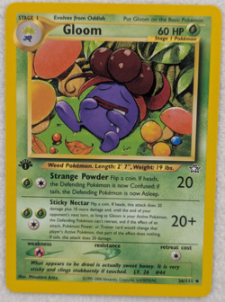 2000 Gloom #36 Neo Genesis Regular Pokemon Card Uncommon 1st Edition - Image 2