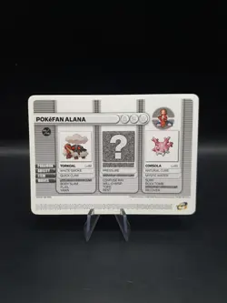 Pokemon Battle Card E Reader Ruby Sapphire Gameboy Advance 2003 Pokefan Alana - Image 1
