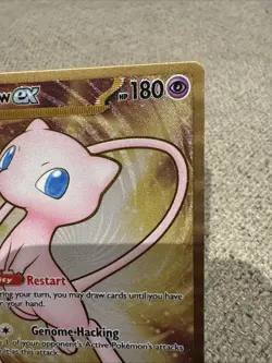 Mew ex 205/165 Metal Black Star Promo Pokemon 151 Holo Hyper Rare Card TCG - Image 3